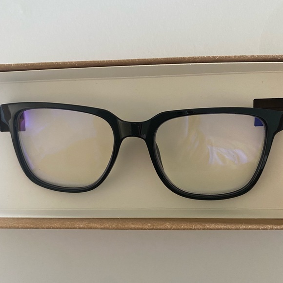 Rae Dunn Blue Light Squared Readers in Black +1.50